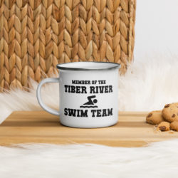 Tiber River Swim Team 2021 Enamel Mug